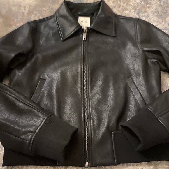 RW&CO. Black Leather Jacket - Picture 4 of 6